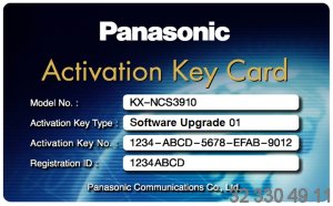  Licencja funkcji rozszerzonych
 Panasonic KX-NCS3910 