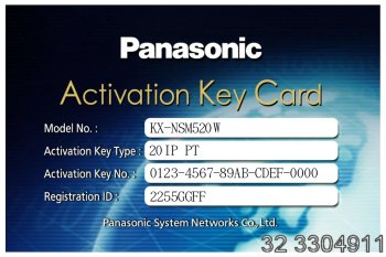  Licencja 20 telefonw VoIP
 Panasonic KX-NSM520 